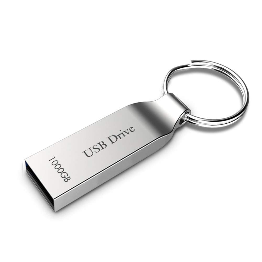 1TB USB 2.0 Flash Drives Pen Drive Memory Stick Thumb Drive USB Drives (1000GB Silver 5)
