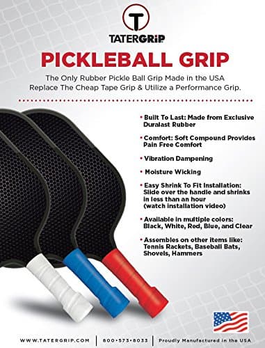 Performance Pickle Ball Racket Grip (Rubber) 2 Pack