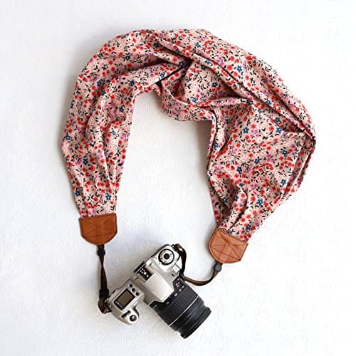 scarf camera strap - sweet alyssum