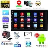 DishKooker 7'' Android 8.1 Double 2 DIN 16G Quad Core GPS Car Stereo MP5 Player FM + Rear Camera (Without Camera)