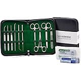Savvy Scientist Dissection Kit (27 pcs) - Advanced Medical Tools Disecting kit for Kids, Students - Lab, Anatomy, Veterinary, Biology Surgical Instruments, Carry case, Scalpel blades, Surgical Sutures