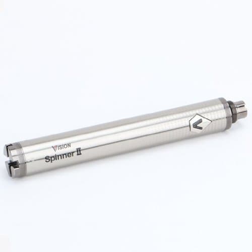 Vision Spinner Battery Ego Adjustable 3.3-4.8 V 1600 mAh – No Nicotine or Tobacco – Sterling Silver