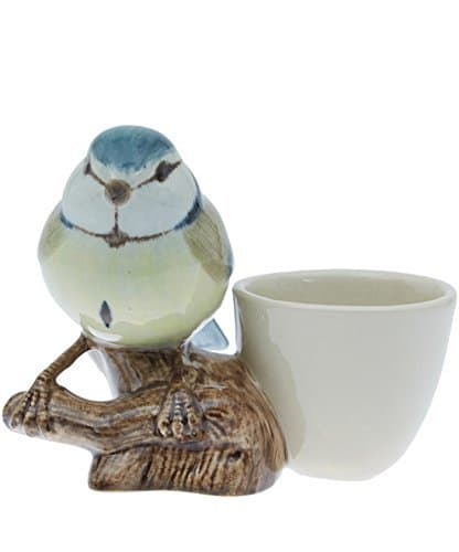 Quail Ceramics - Blue Tit with Egg Cup