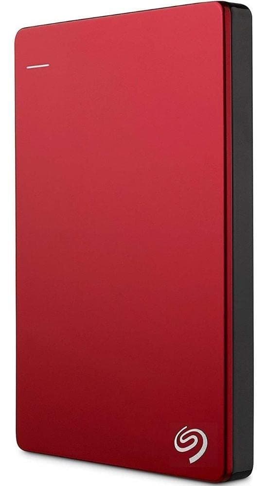 Seagate Backup Plus Slim 2TB External Hard Drive Portable HDD – Red USB 3.0 for PC Laptop and Mac, 2 Months Adobe CC Photography (STDR2000103)