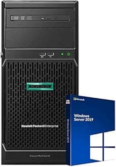 ProLiant ML30 Gen10 Tower Server Bundle with Intel Xeon E-2136, 64GB DDR4, 8TB SSD, RAID, Windows Server 2019