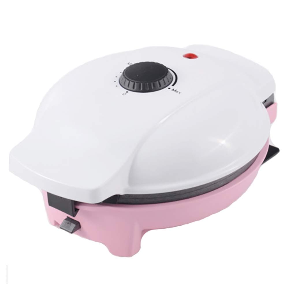 Waffle Irons, Donut Maker Egg roll Machine Detachable Multifunction Pizza Maker Easy to Clean Pizza Maker-Pink 25x23x13cm(10x9x5inch)