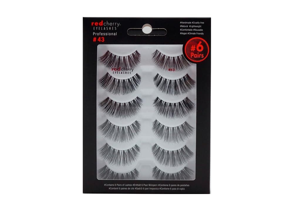 Red Cherry False Eye Lashes 43 (6 Pack)