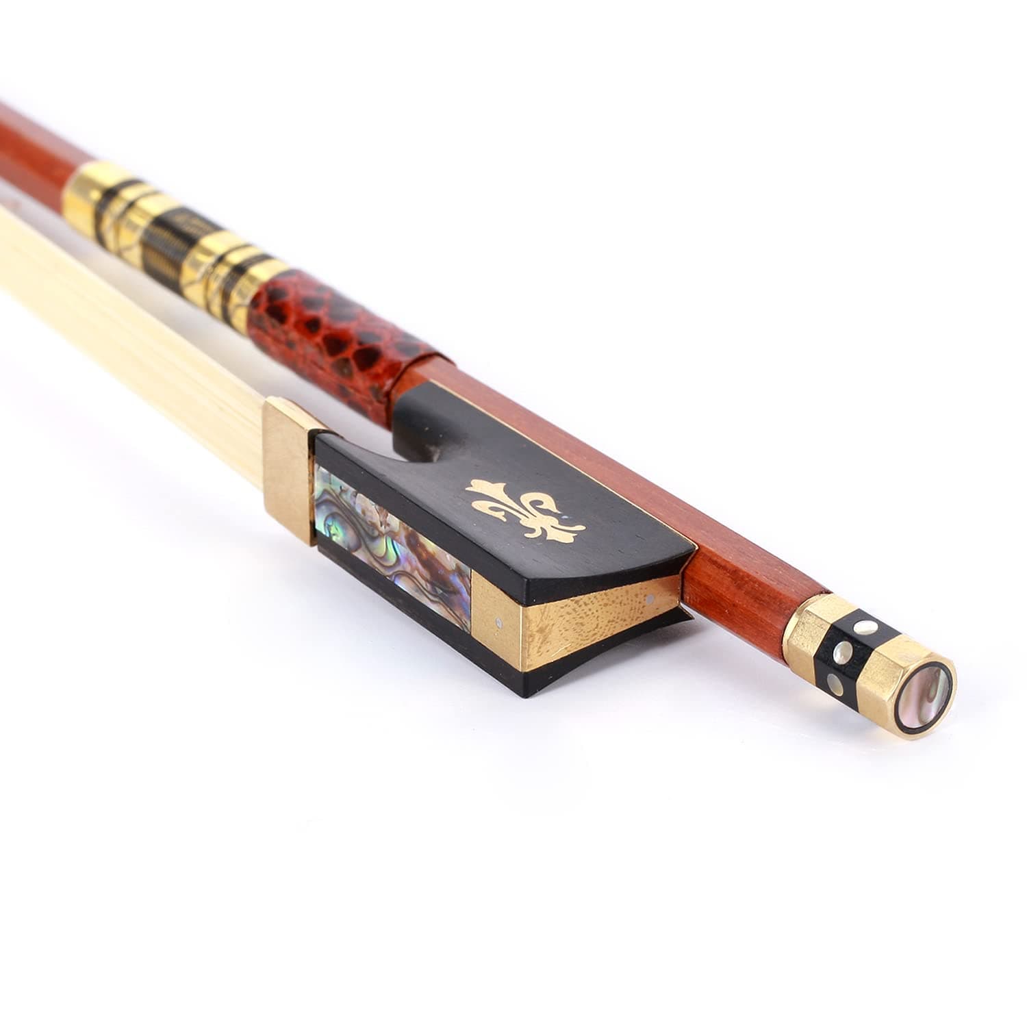 AMZZ Master 4/4 Full Size Pernambuco Violin Bow – Professional Handmade Concert Grade, Quick Response & Superior Performance