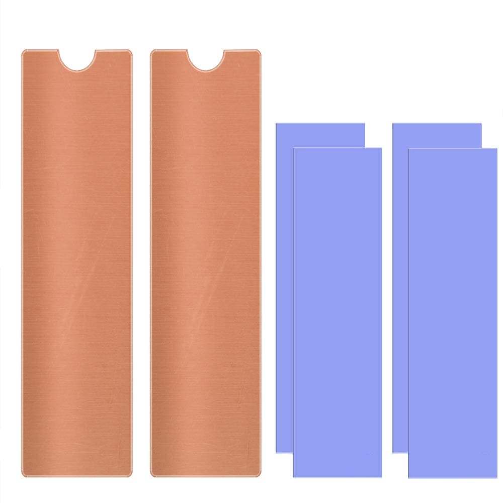 M.2 Copper Heatsinks Cooler for M.2 2280 SSD Laptop(2 Pack)