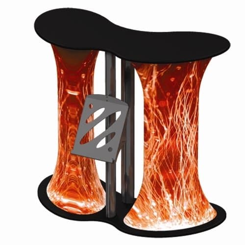 Symphony Oval Double Grand Stand-alone Counter