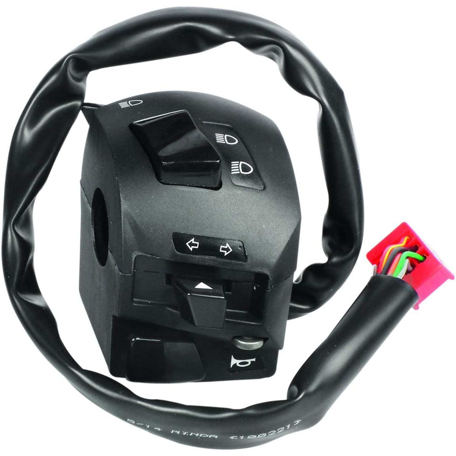 Uno Minda SW-0647C HANDLE BAR SWITCH- LEFT SIDE - SELF START For-BAJAJ-PULSAR 135/150/180 / DISCOVER 125ST Black