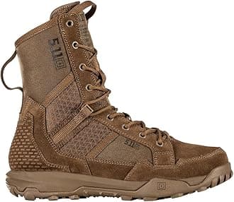 5.11 Tactical Boots for Men, A/T 8-Inch, Professional High Performance Duty Work Boot, Non-Zip, Style 12422