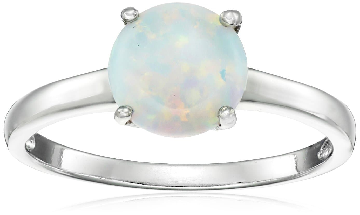 Amazon Collection Gemstone Solitaire Ring in Sterling Silver (8mm)