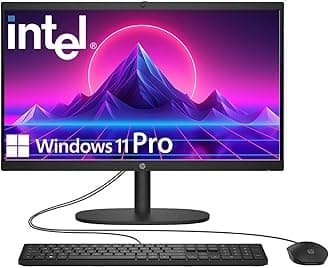 HP 2025 22" FHD All-in-One Desktop Computer • The New Version for Everyday Use • Latest 13th Gen Intel Quad-Core CPU • 8GB DDR5 • 128GB Storage • HDMI • Type-C • Wi-Fi • HD Webcam • Win11 Pro • Black