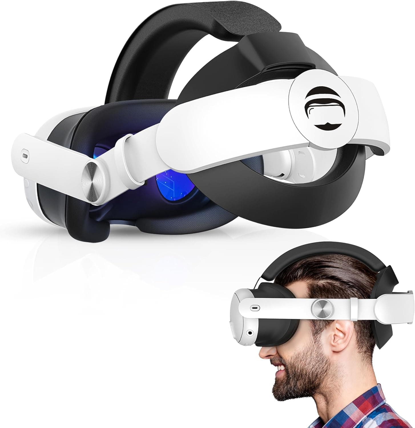 Elite Comfort Strap for Meta Quest 3, Memory Foam Back Padding for Optimal Comfort, Compatible with Elite Quest 3 Battery Pack (Non Battery Headstrap)