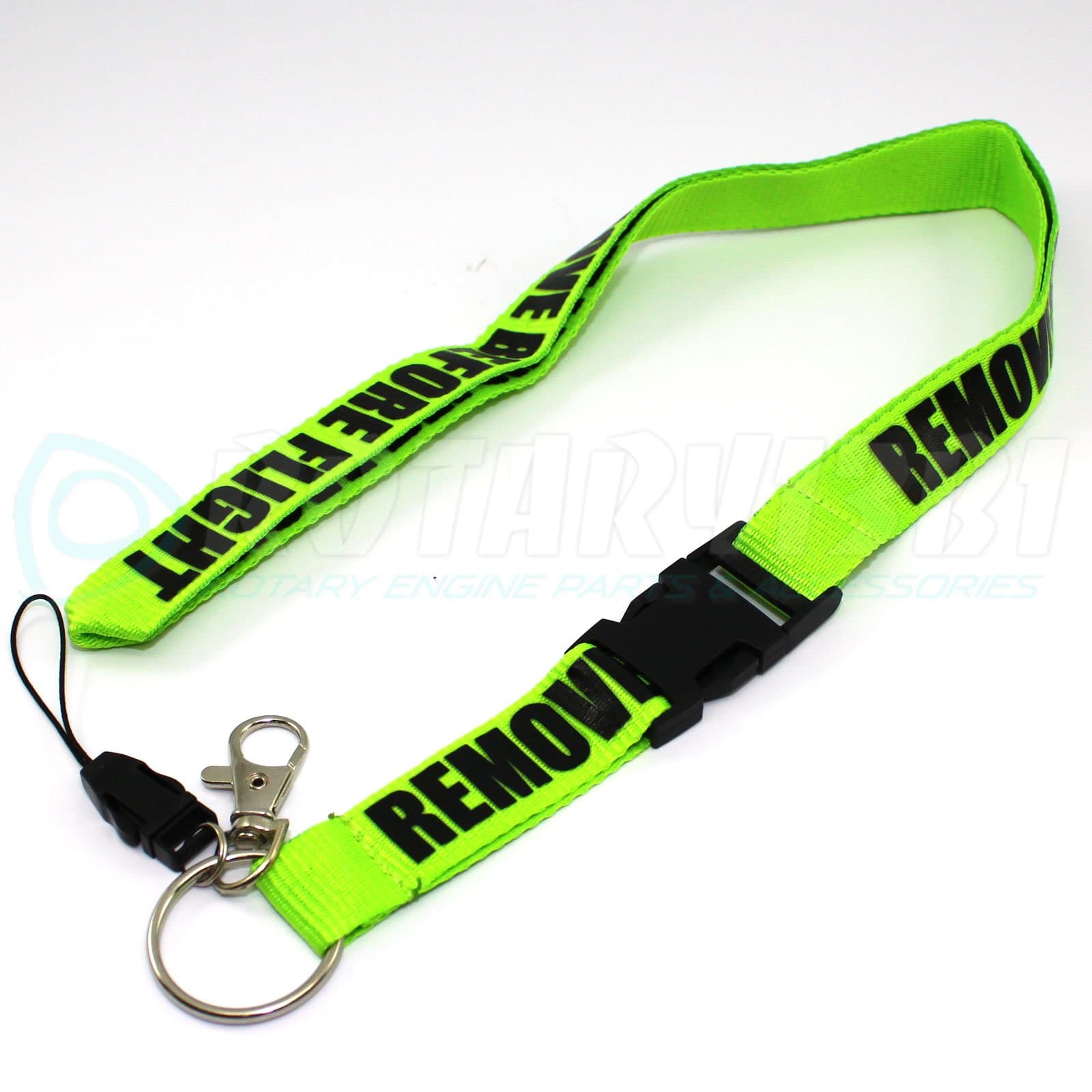 Remove Before Flight Lanyard - Lime Green/Black