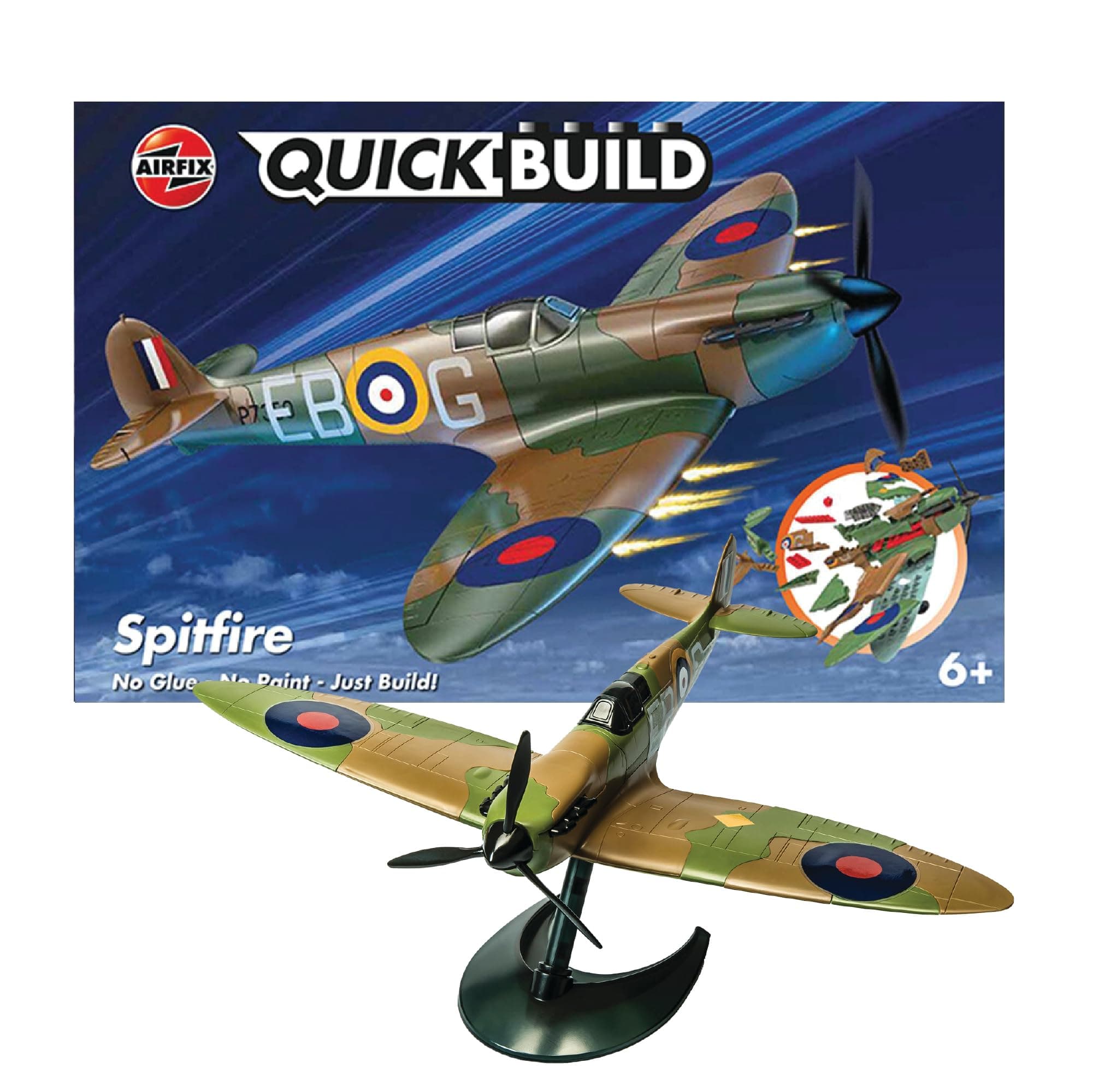 Airfix J6000 Quick Build Spitfire Aircraft Model Kit