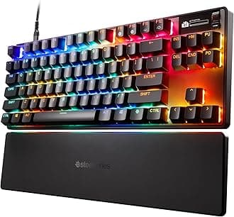 Apex Pro TKL Gen 3 OmniPoint 3.0 HyperMagnetic Switches — Adjustable Actuation — Rapid Trigger — Game-Ready Presets — Protection Mode — Rapid Tap/SOCD — OLED — RGB — PBT Keycaps — USB-C