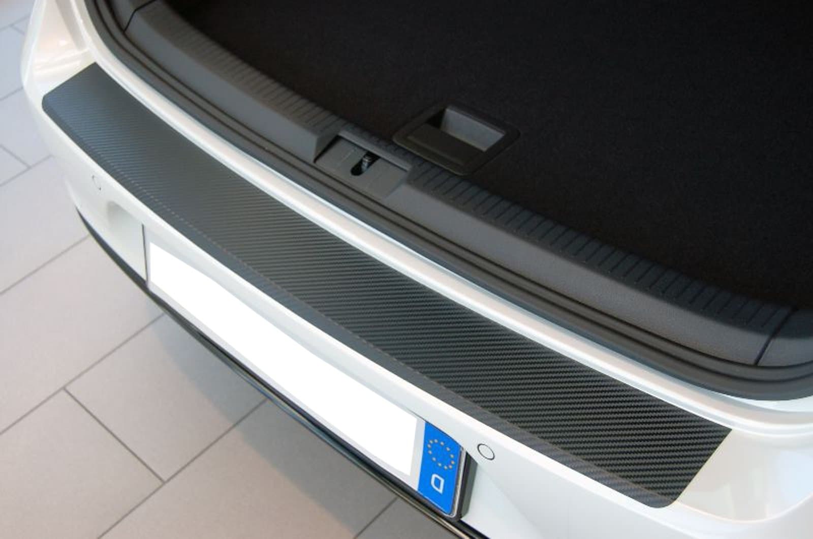 snudertech Rear Bumper Protector - Carbon-Style-Foil - BLACK