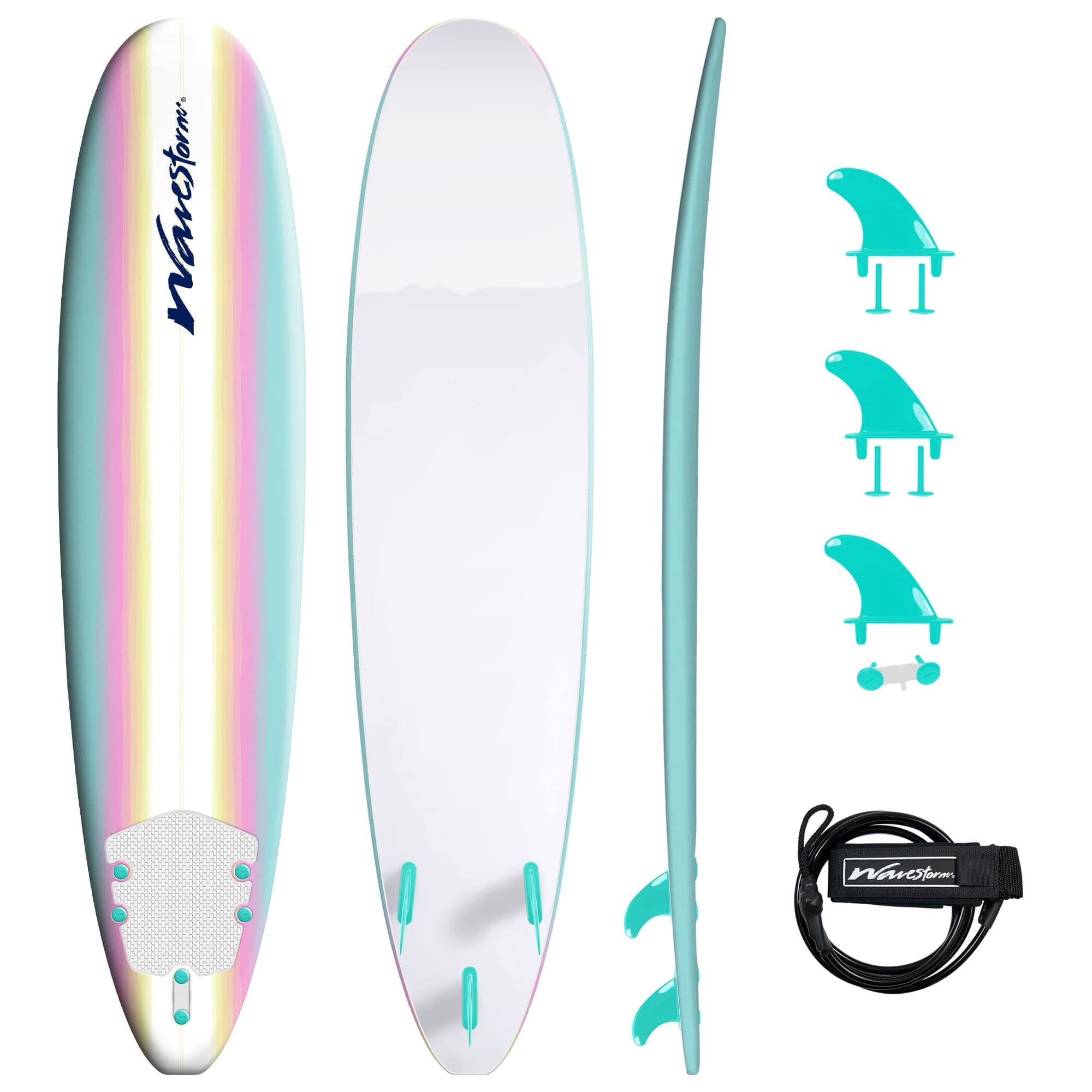 Wavestorm - Classic Soft Top Foam 8ft Surfboard