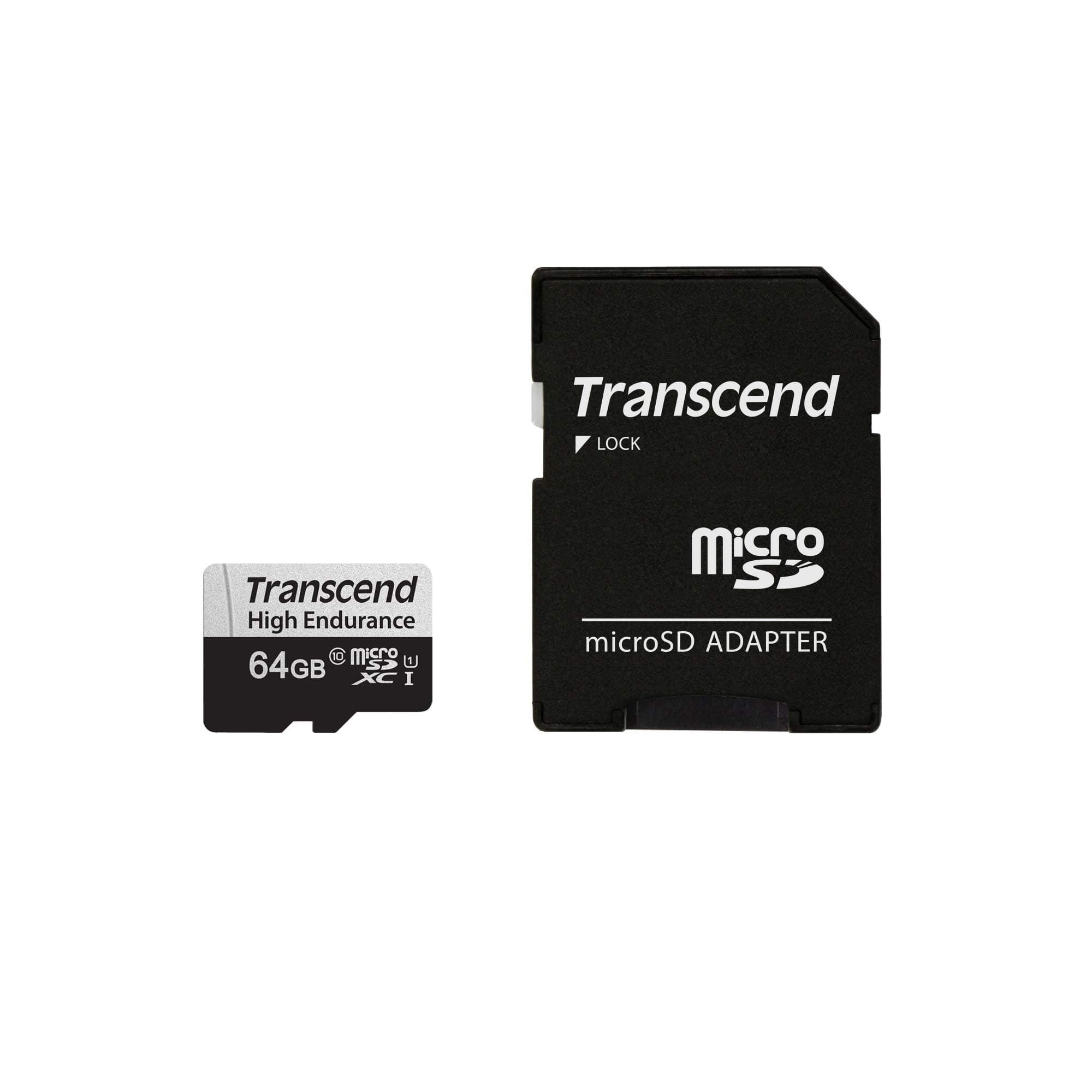 USD350V 64GB U1 microSDXC Class 10 Micro SD Memory Card up to 95/40 MB/s (TS64GUSD350V)