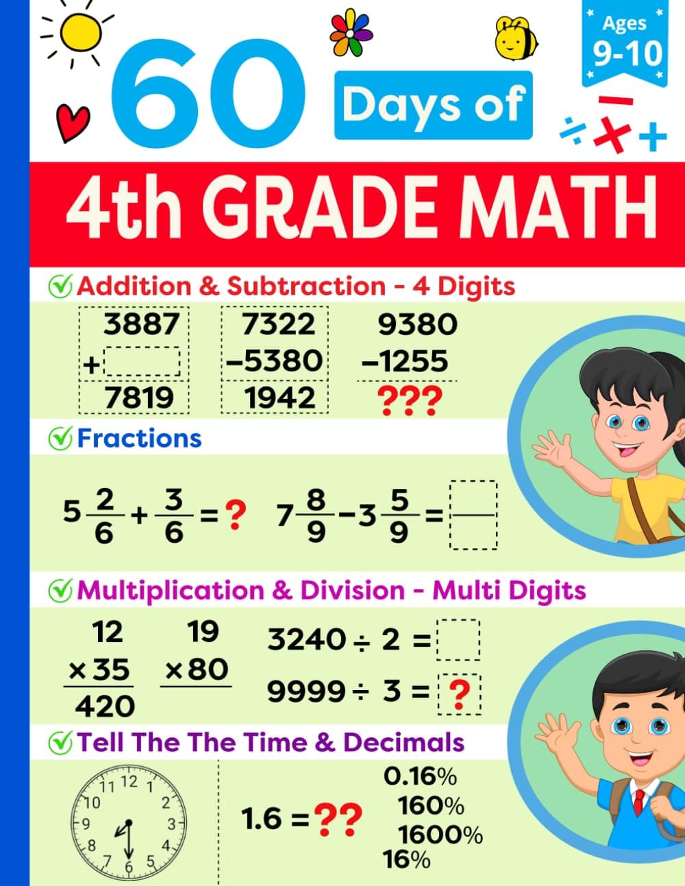 4th Grade Math Workbook
