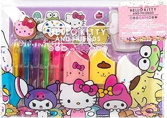 Hello Kitty & Friends Cafe Stationery Set, 22-Pieces, Cute School Supples and Acessories, Notebook, Squishy Stickers