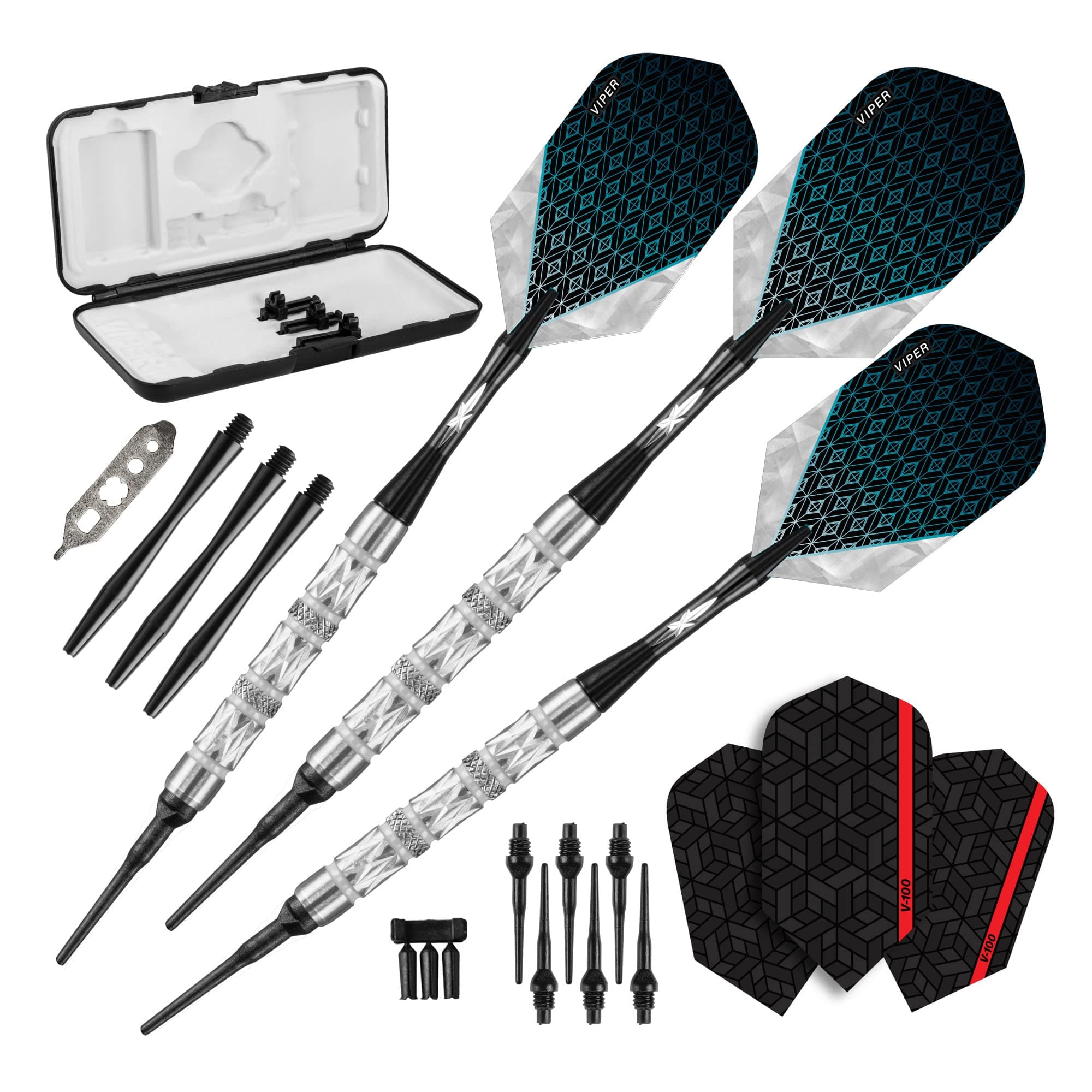 Viper Diamond 90% Tungsten Soft Tip Dart Set with Case