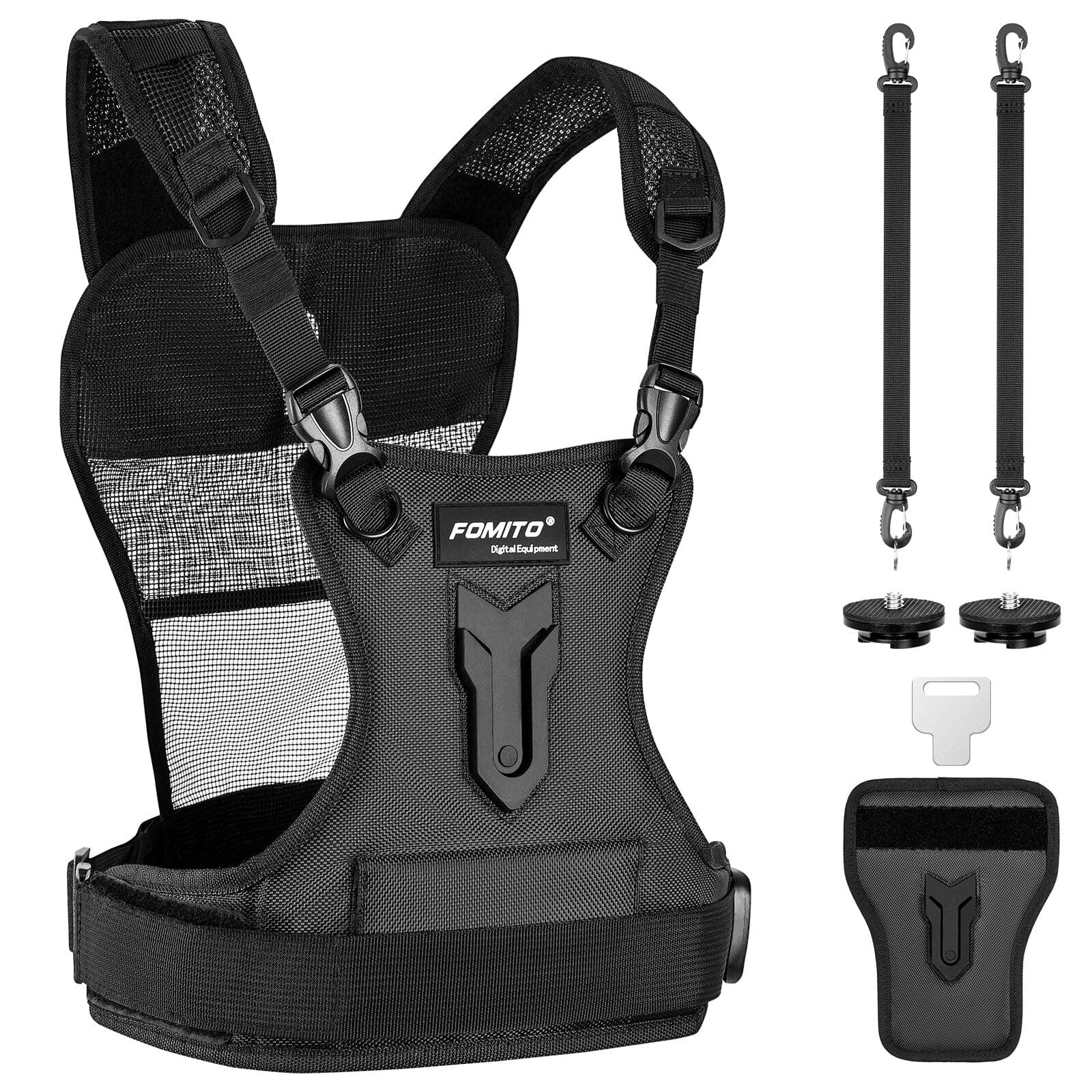 Multi Camera Carrying Chest Harness System Vest