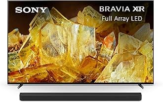 Sony 55 Inch 4K Ultra HD TV X90L Series: BRAVIA XR Full Array LED Smart Google TV with Dolby Vision HDR and Exclusive Features for The PlayStation® 5 XR55X90L BRAVIA Theater Bar 9 Sound Bar