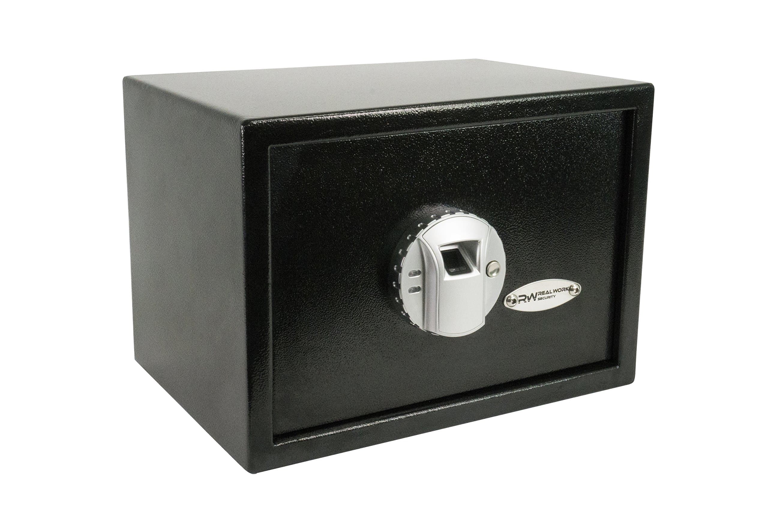 RealWork 411010 Small Biometric Safe, Black